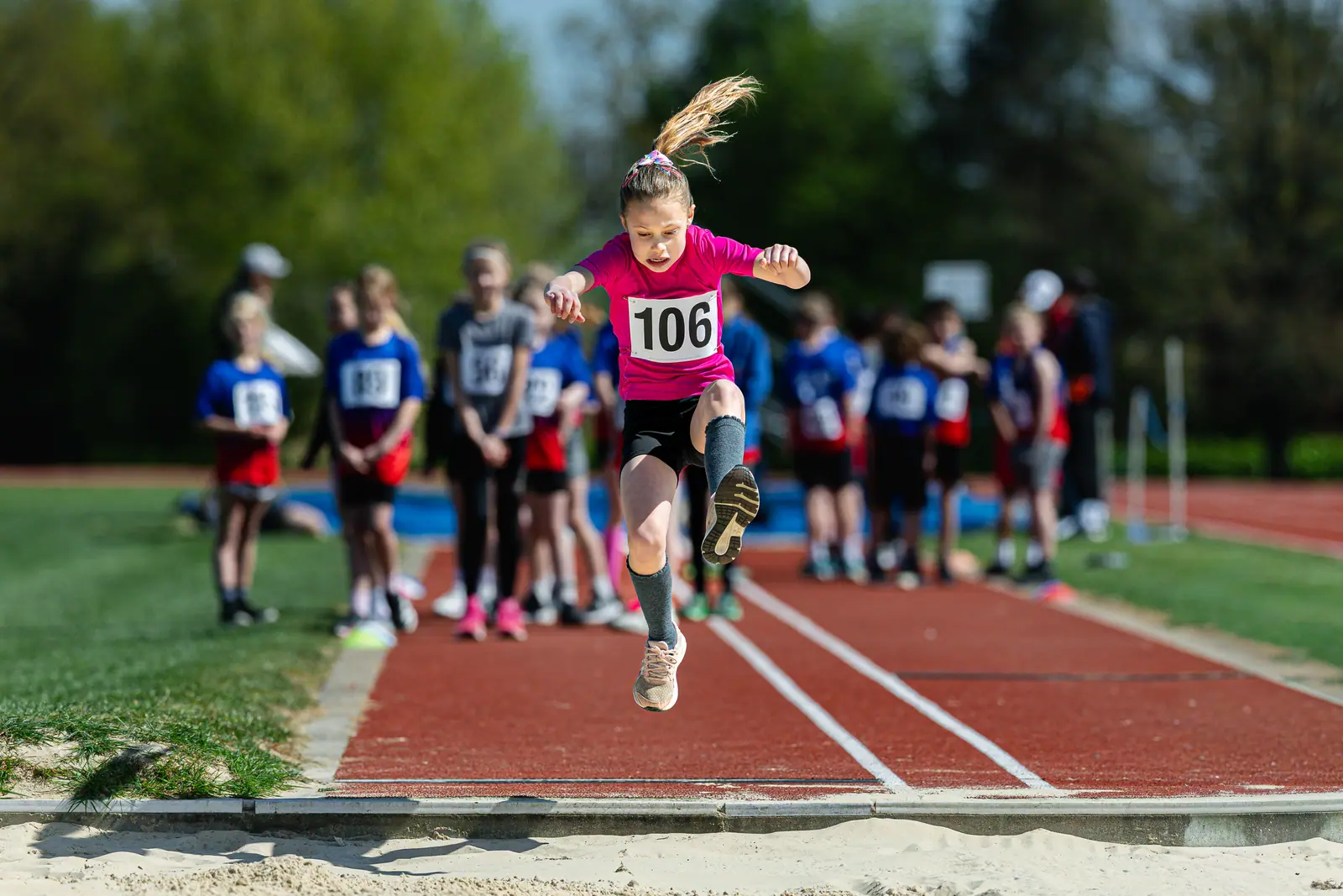 Brentwood Beagles athletes at the Brentwood Beagles AC Club Championships, 20 April 2026