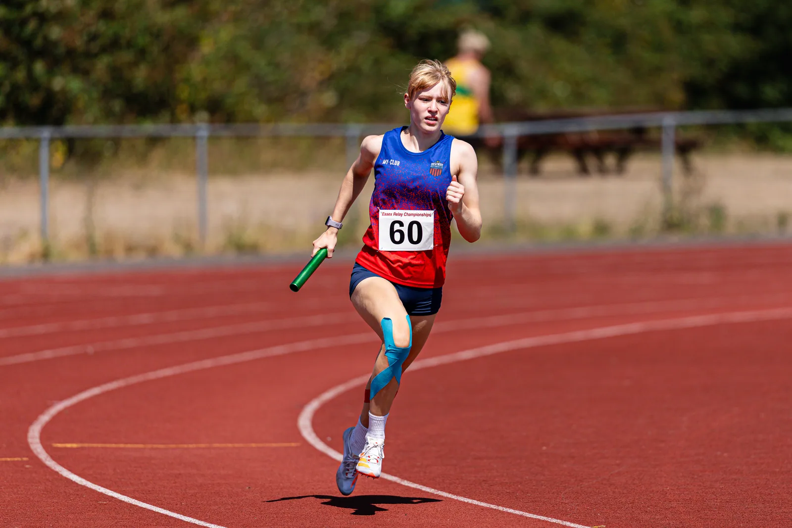 Brentwood Beagles athletes at the Essex Relay Championships, Thurrock, 12 July 2026